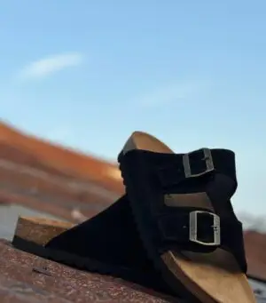 Kite Leatherworks Suede Birk Slippers