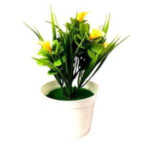 Artificial Bonsai Faux Plant Potted in Plastic