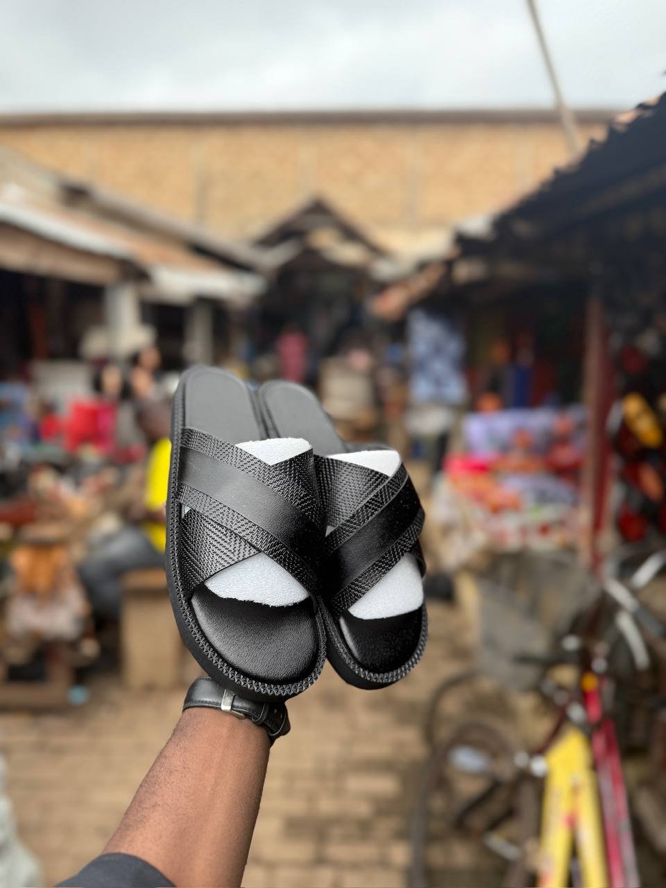 Kite Leatherworks Special Leather Cross Slippers