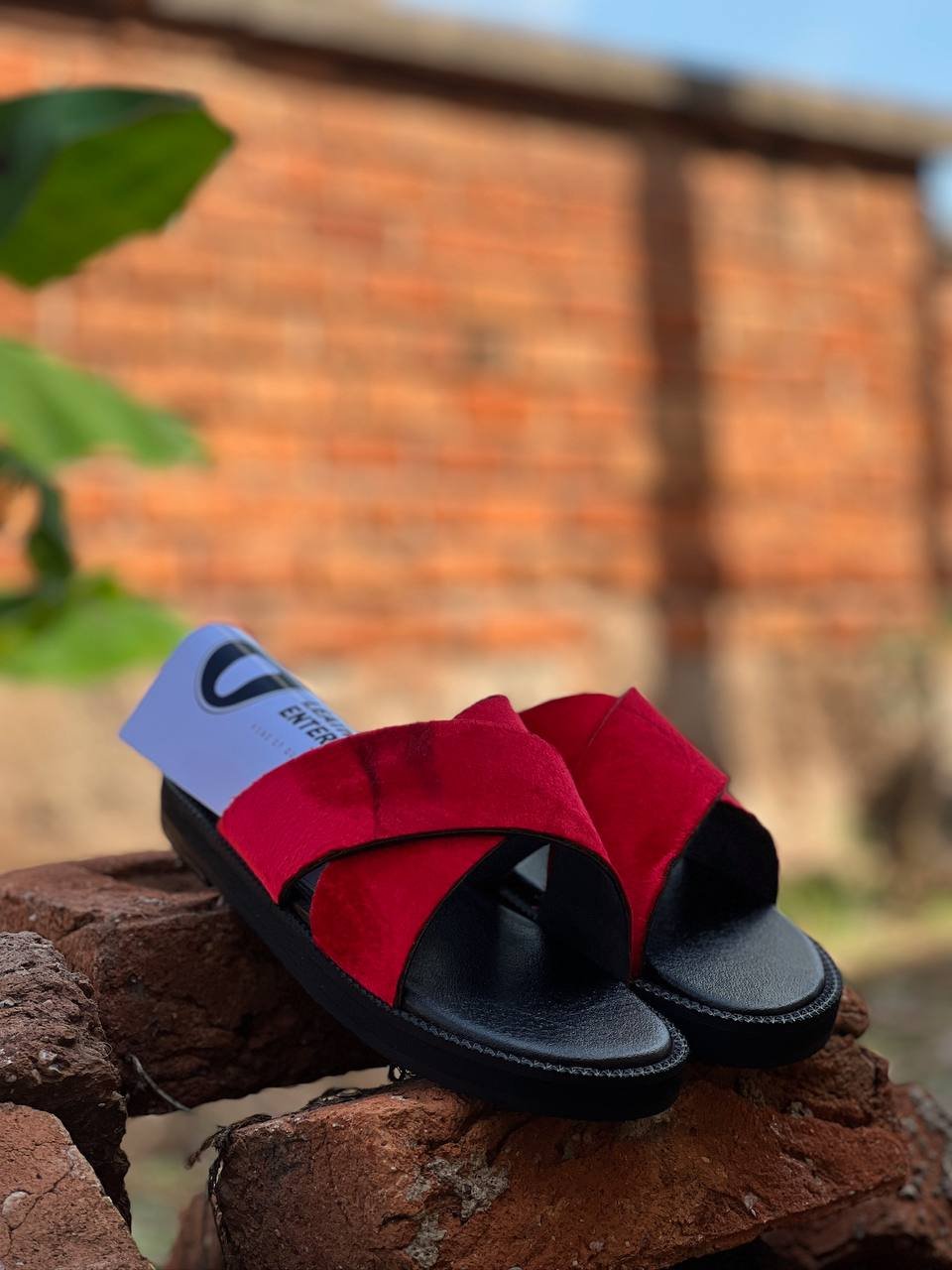 Kite Leatherworks Special Suede Cross Slippers